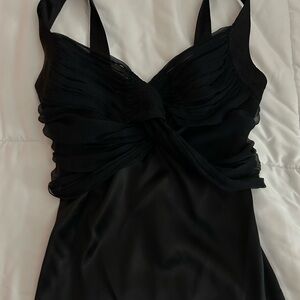 Roberto Cavalli Black Silk Chiffon Camisole